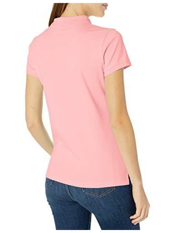 Women's 3-Button Short Sleeve Breathable 100% Cotton Polo Shirt 