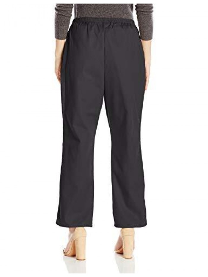 Classic Collection Women's Cotton Pull-on Pant with Elastic Waist 