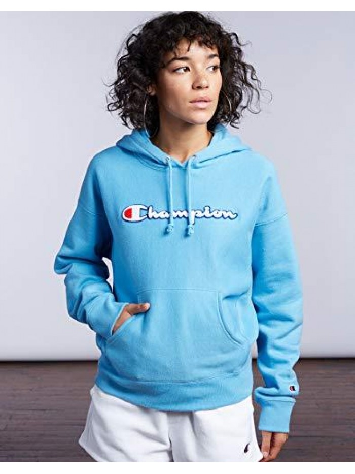 Women's Reverse Weave Hoodie, Left Chest C 