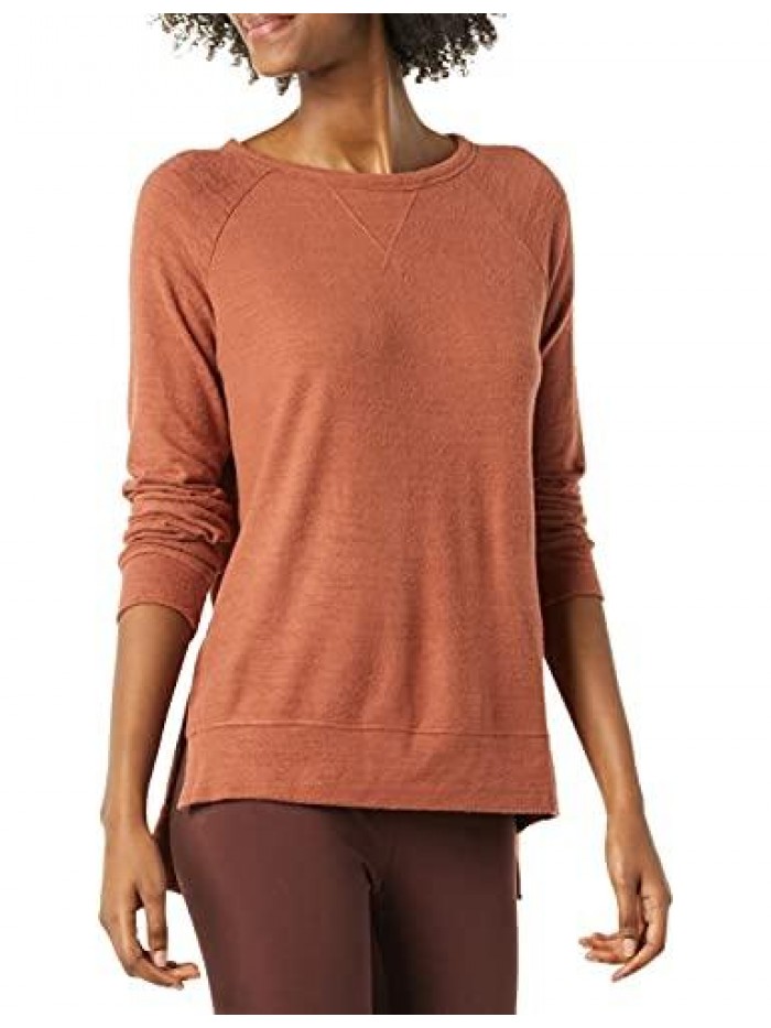 Ritual Women's Cozy Knit Open Crewneck Dorito Pullover 