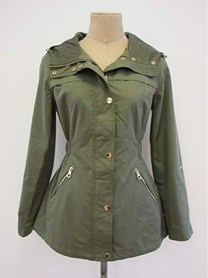 Women's Adjustable Long Sleeve Anorak Jacket 