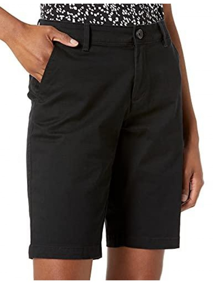 Women's 10 Inch Inseam Bermuda Chino Short  