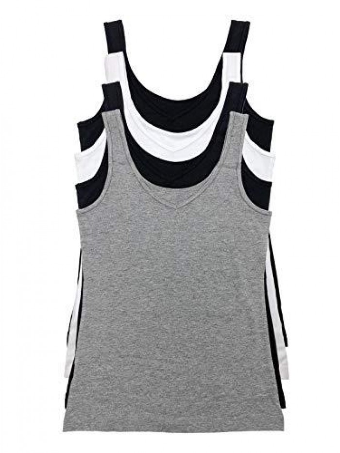 Reversible Cotton Women’s Tank Top | 4-Pack 