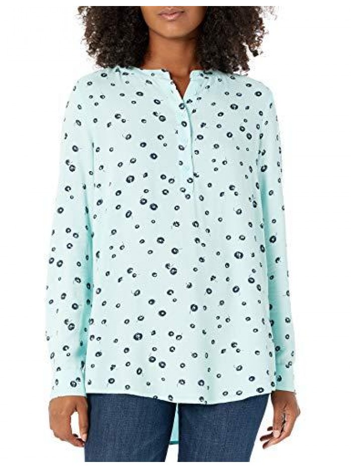 Women's Long-Sleeve Woven Blouse  