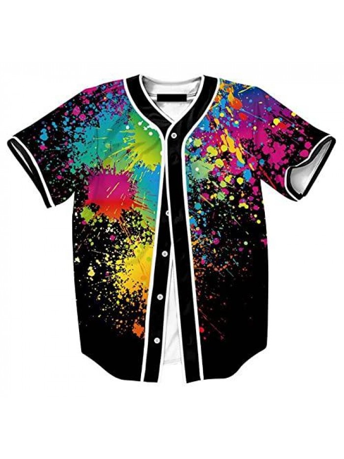 Jersey Tie-Dye Printed for 80s 90s Theme Birthday Party 