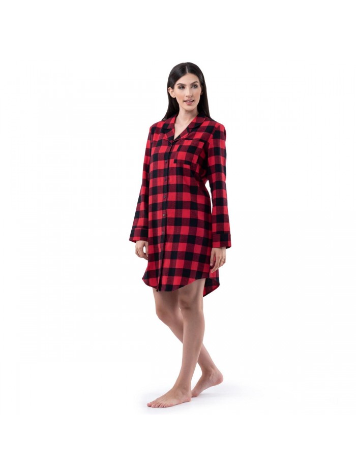 of the Loom Women's Flannel Sleep Shirt 