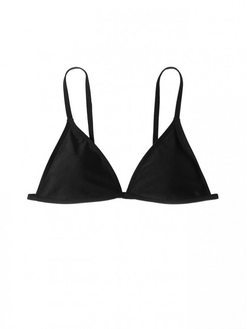 Women's Spaghetti Strap Triangle Bikini Top Solid ...