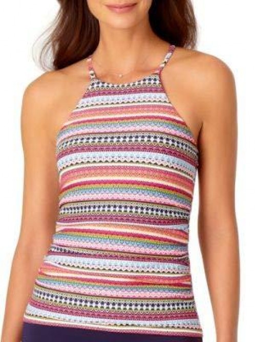 Cole Women's High Neck Tankini Swim Top with Strap...