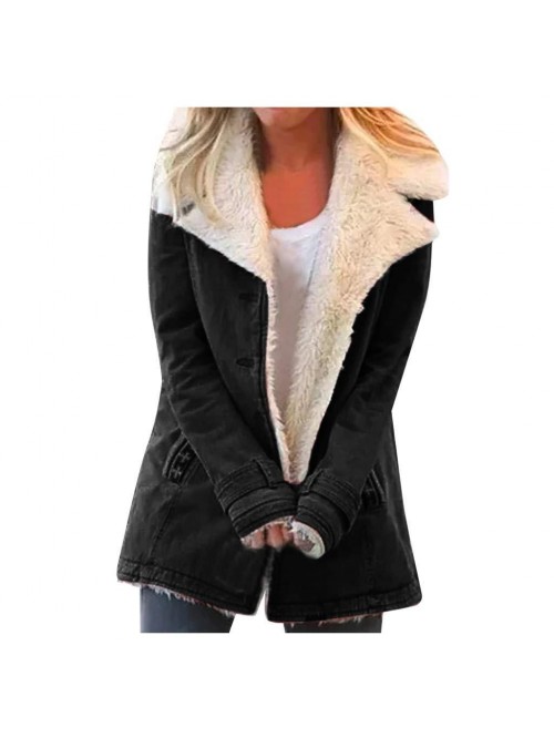 Winter Warm Coats for Women Fleece Lined Thick Jac...