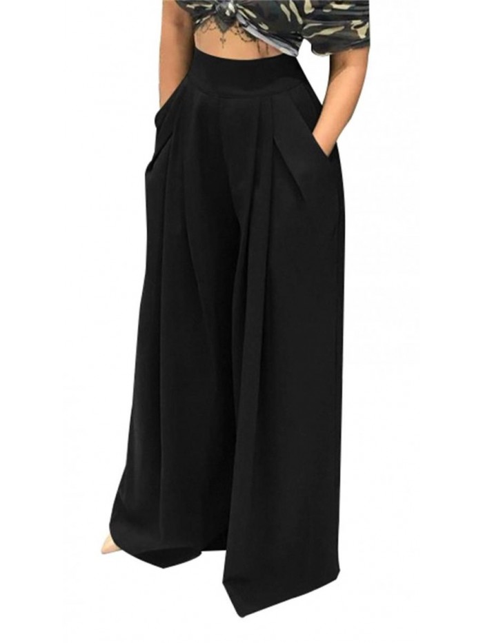 Women's Stretchy Wide Leg Palazzo Lounge Pants(S-3XL) 