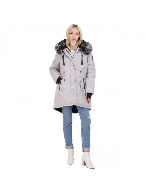 Madden Women's Faux Fur Lined Mid-Length Anorak Ja...