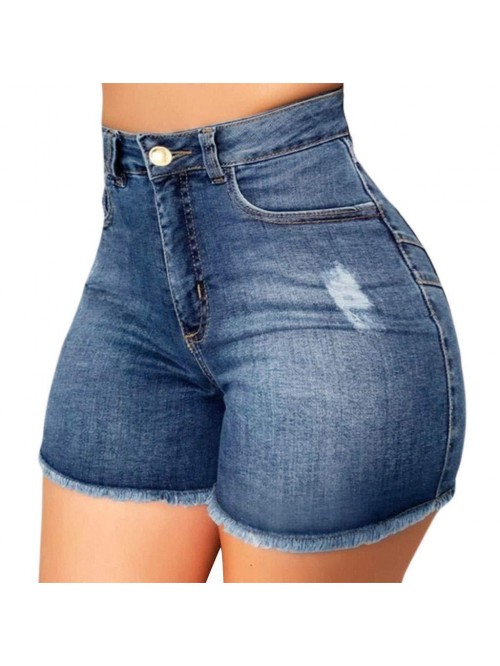 Shorts Womens High Rise Distressed Bermuda Short J...