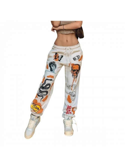 Women's Printed Jogger Pants Elastic Waist Fashion...