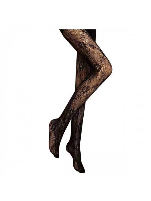 Letter CC Transparent Slim Pantyhose Fishnet Stock...