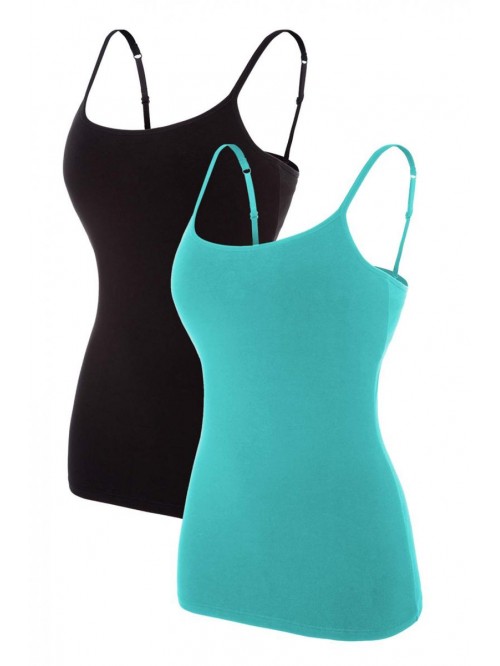 Women's Camisole with Shelf Bra Spaghetti Straps C...