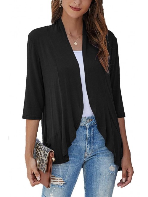 Women's Casual Lightweight Open Front Cardigans So...