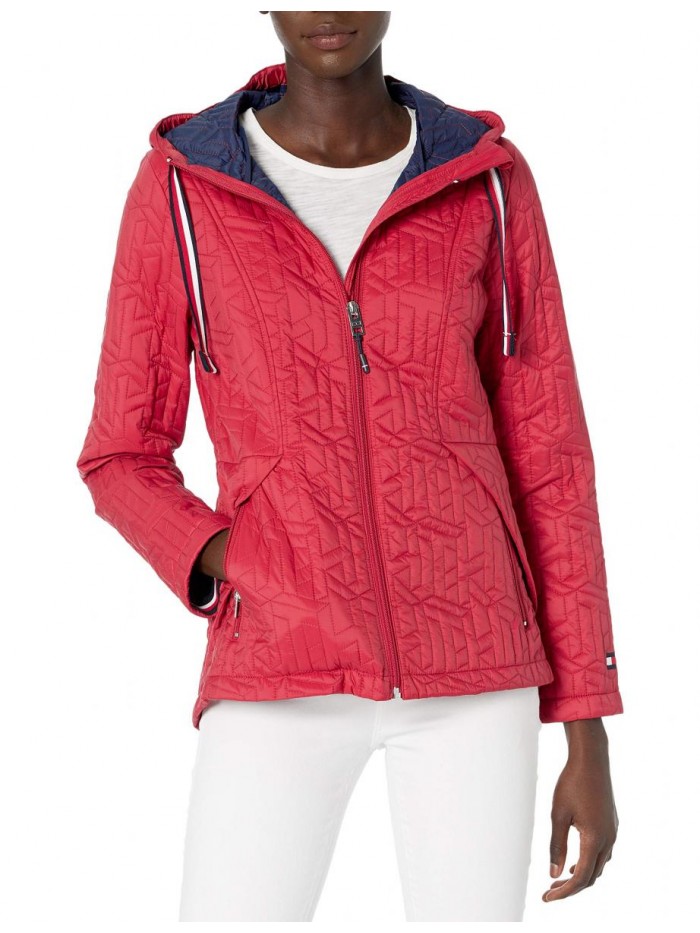 Hilfiger Women's Hooded Quilted Packable Jacket 