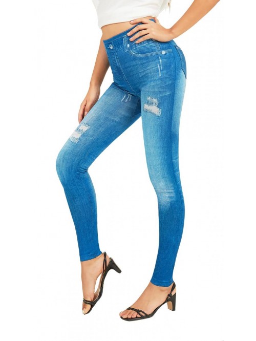 Jeggings for Women-High Waisted Denim Jean Legging...