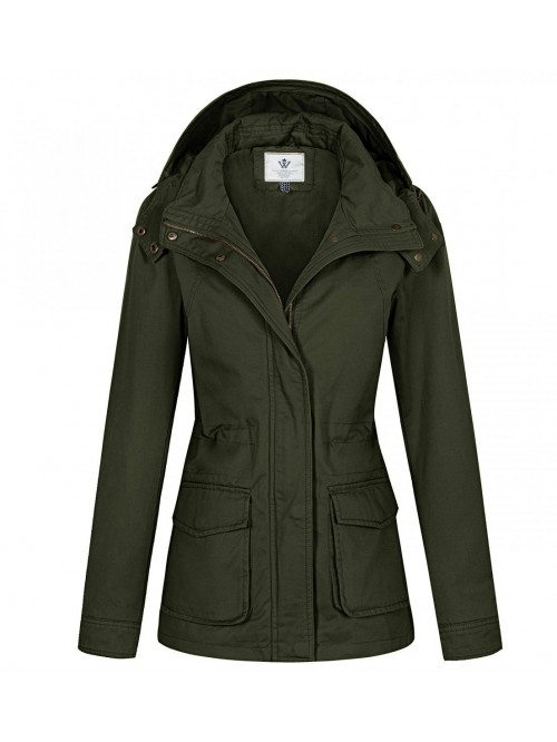 Women's Anork Military Style Jacket Lightweight Sa...