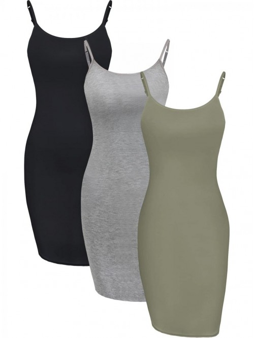 3 Pieces Basic Cami Women Long Tanks Camisole Tank...