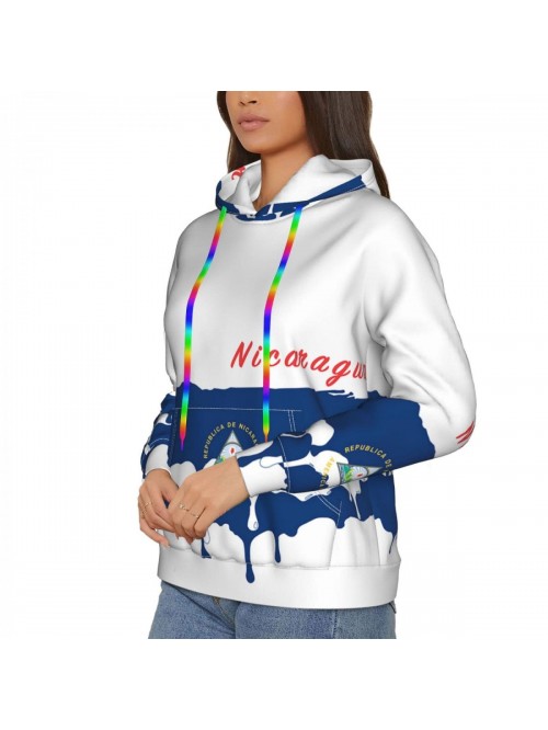 Nicaragua Flag Hoodies Lightweight Long Sleeve Shi...