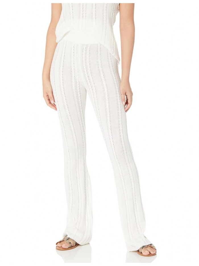 Drop Women's Frankie Fitted Pull-on Cable Flare Pant 