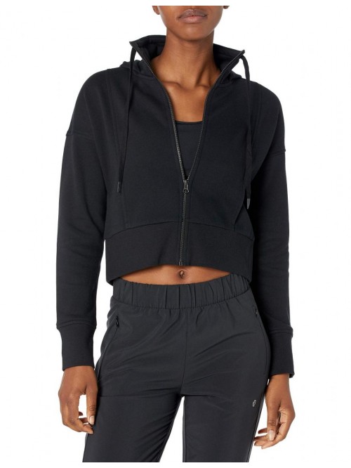 10 Women's Super Soft Fleece Cropped Length Zip-Up...