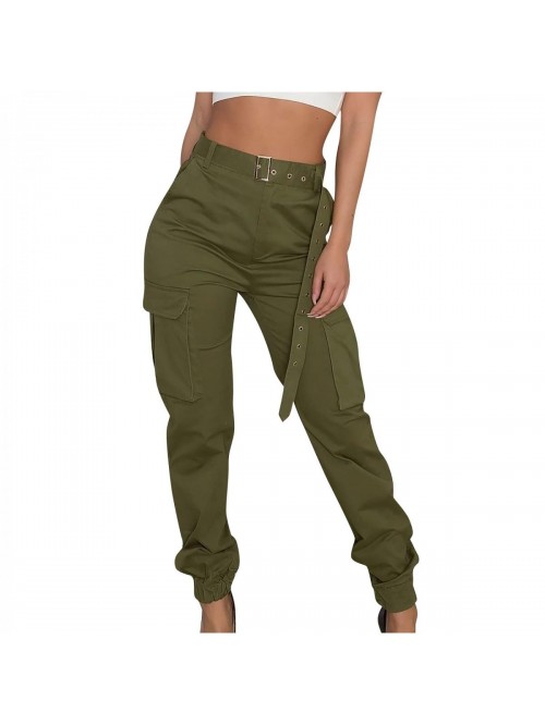 Joggers Women's Relaxed Fit Stretch Cargo Straight...