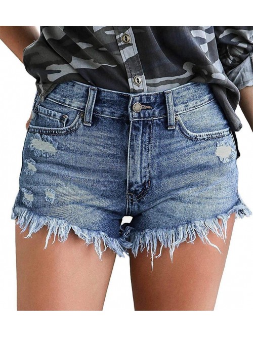 Denim Shorts Hot Shorts for Women Casual Summer Mi...