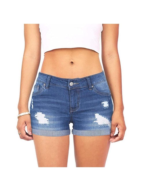 Jean Shorts Womens Casual Summer Stretch High Wais...