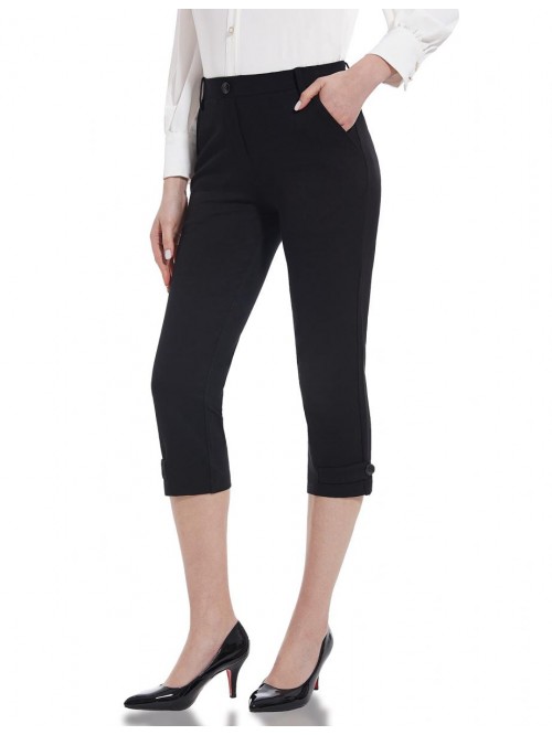 Capris for Women Casual Summer Business Profession...