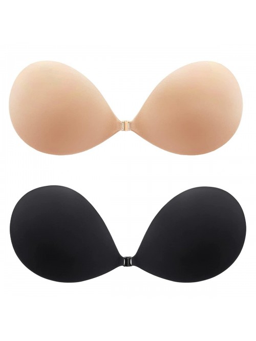 Adhesive Bra Invisible Sticky Strapless Push up Ba...