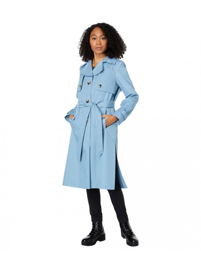 Edelman womens Single Breasted Trench Coat 