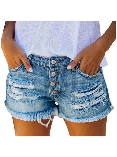 Low Rise Short Jeans Summer Soft Comfy Stretchy Bu...