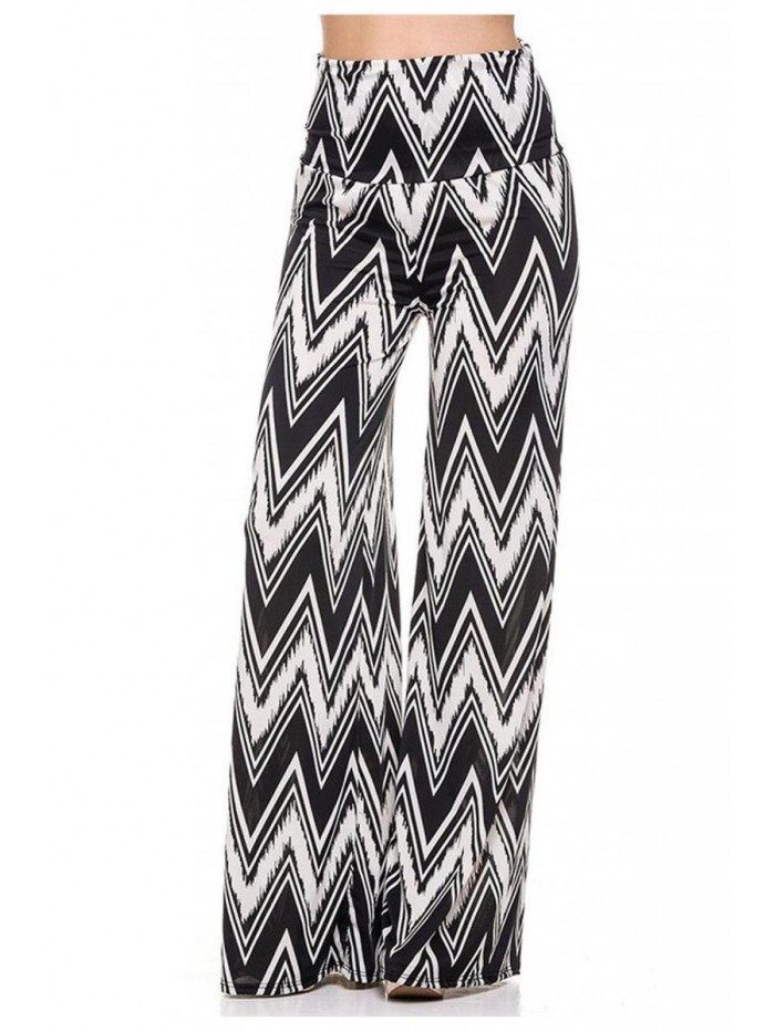 Chic Women's Printed High Waist Bohemian Palazzo Pants 