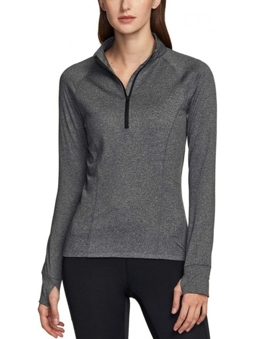 Women's 1/2 Zip Thermal Pullover Shirts, Lightweig...