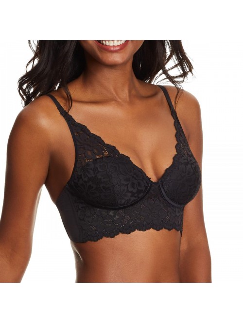 Comfort Lace Bralette, Padded Wireless Bra, Conver...